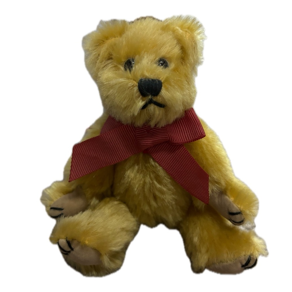 Mary Meyer Mohair Collection 6.5" Lil Harlow Gold Mohair Bear